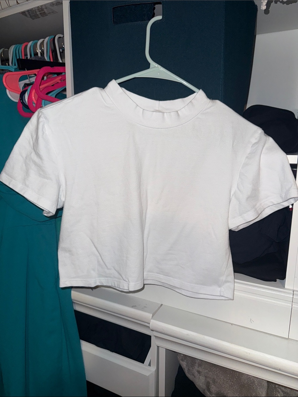 Vixen by Micheline Pitt bad girl crop top white size extra large